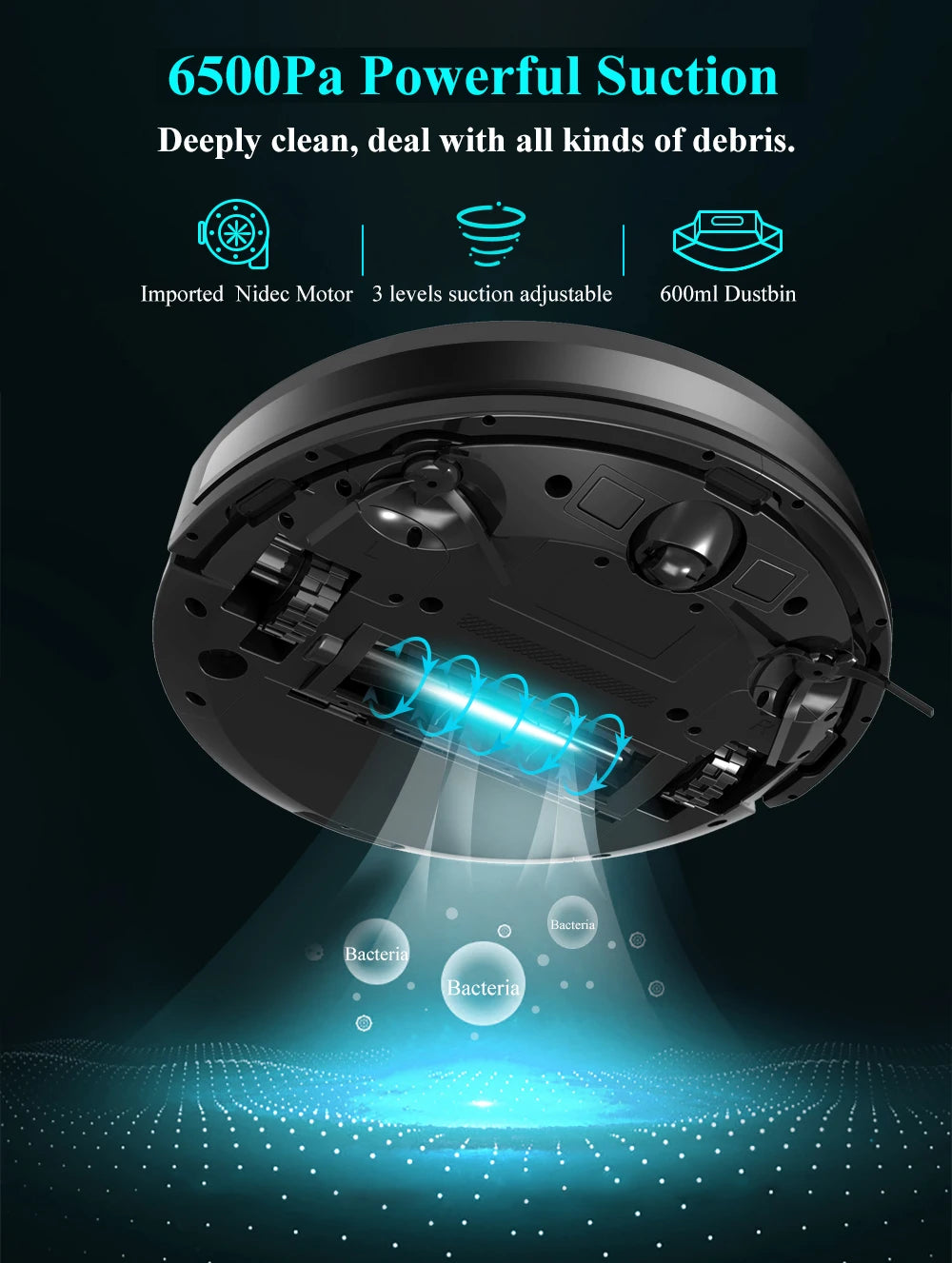 ABIR X8™ Smart Robot Vacuum – Advanced Laser Navigation Series