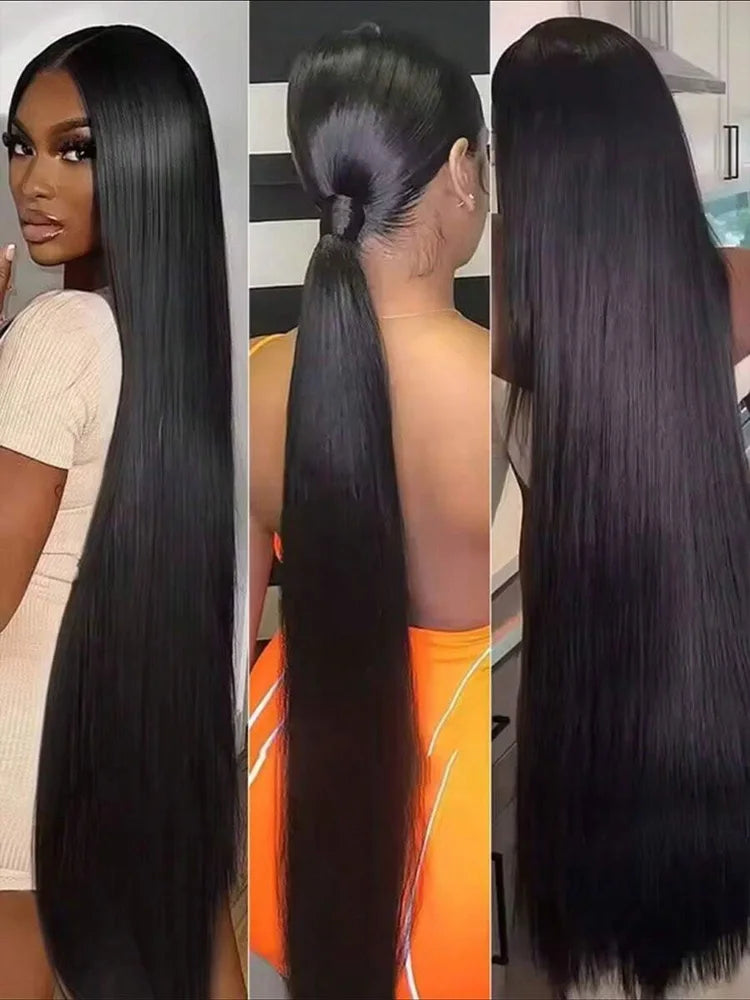 100% Human Hair • Bone Straight • Soft & Silky • 42-Inch Length