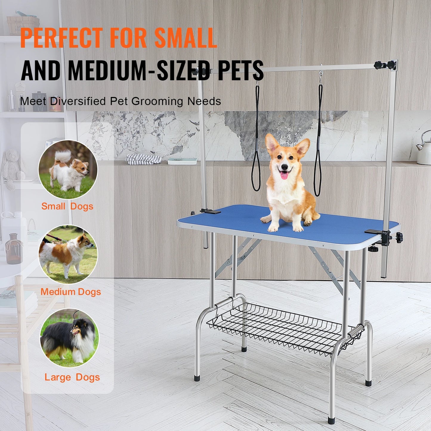 SucceBuy™ Professional Pet Grooming Station – Foldable Table with Dual Grooming Arms