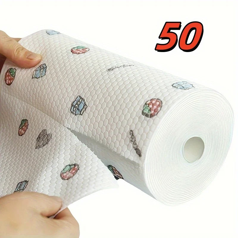 CleanEase™ Disposable Kitchen Cloth Roll – Multi-Purpose Cleaning Wipes