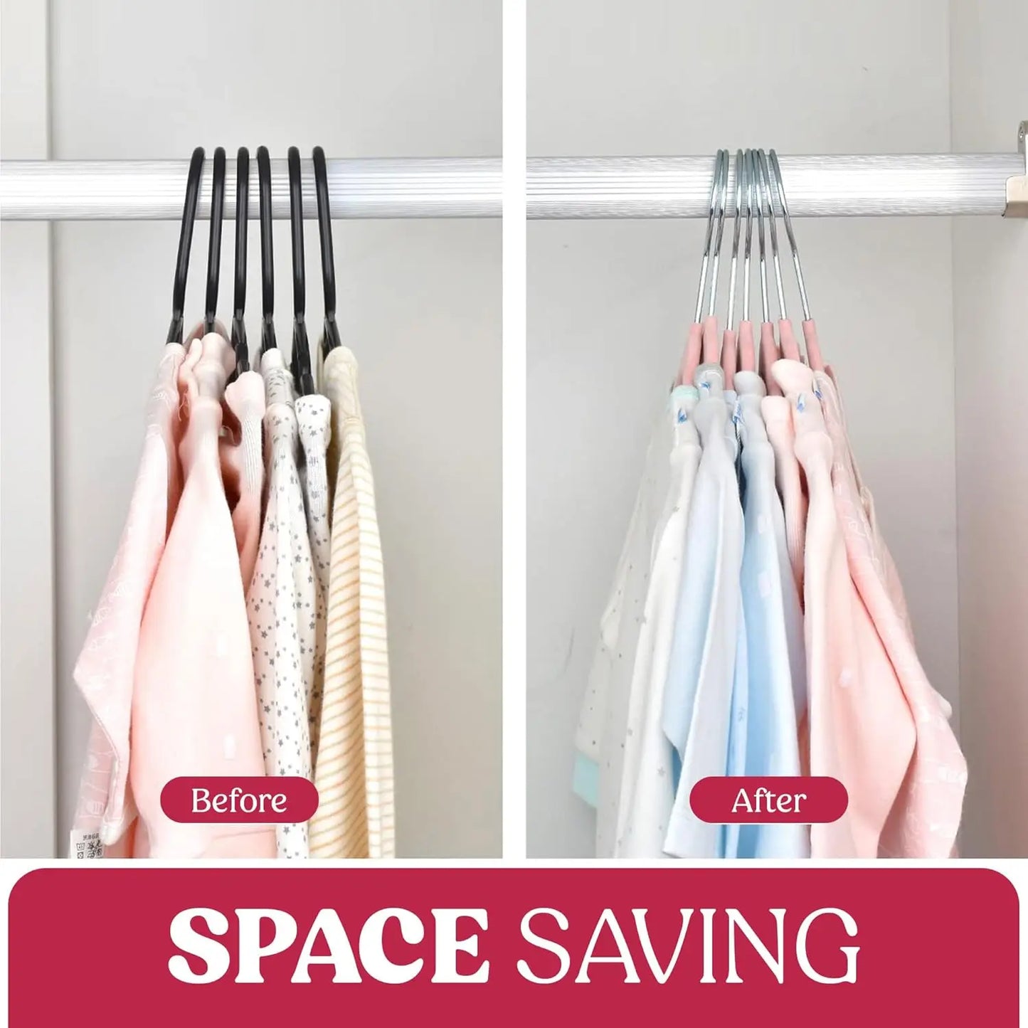 Lux Decor 30/50/100 Velvet Hangers - Premium Non-Slip Heavy Duty 360° Swivel Hook Hanger for Closet - Coat Pants Felt Hanger