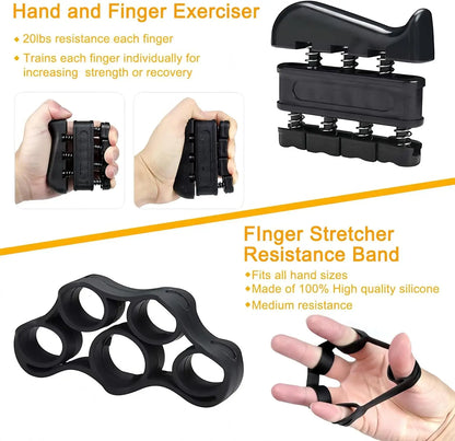 GripForce™ Hand Strength Trainer Kit – Complete Grip & Forearm Workout Set