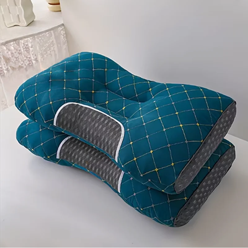 Ergonomic Contour Design • Adjustable Height • Premium Pillow Core • All-Season Comfort