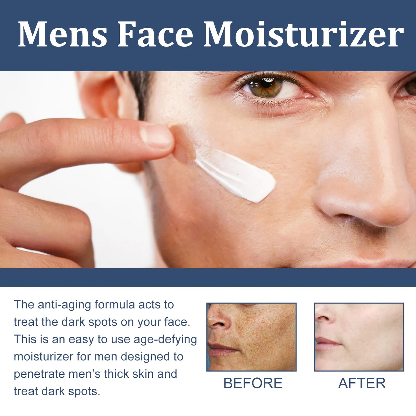 Men's 6-in-1 Face Cream | 50ml | Lightweight Daily Moisturizer | Non-Greasy Formula