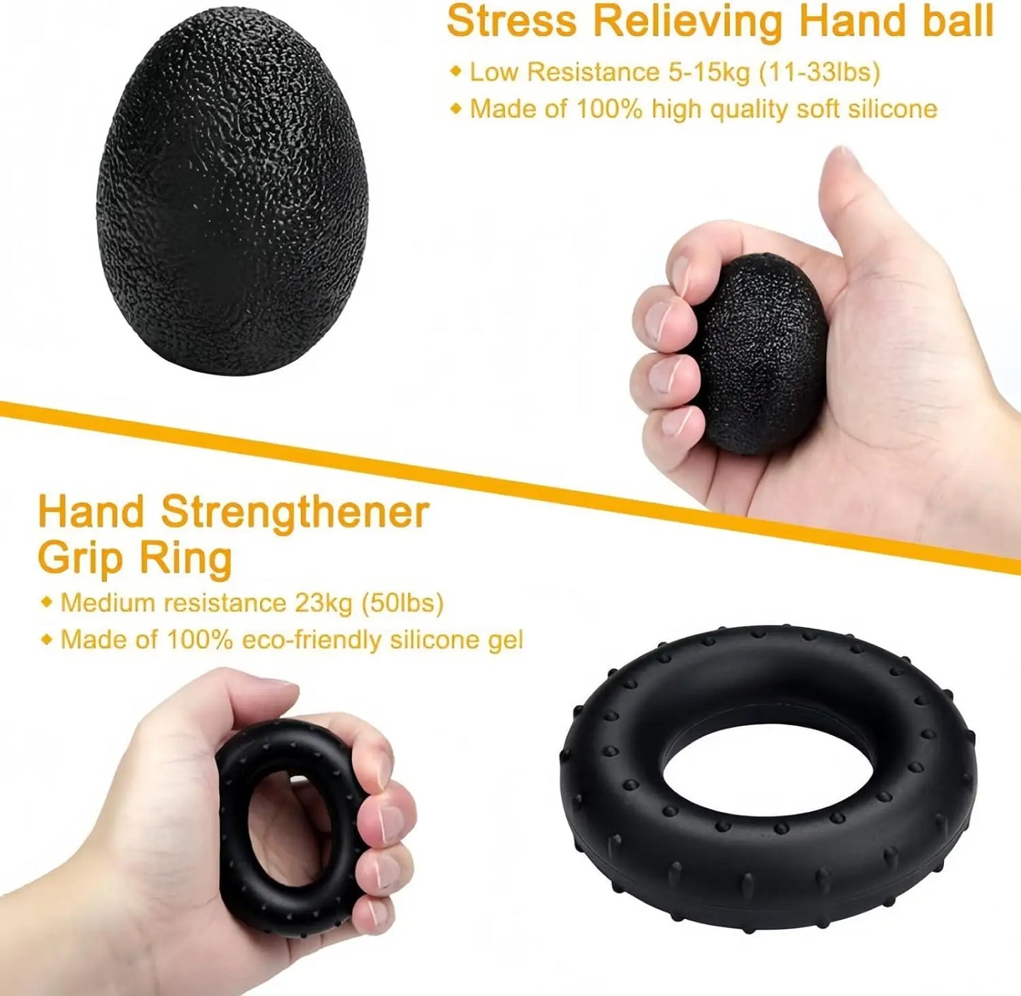 GripForce™ Hand Strength Trainer Kit – Complete Grip & Forearm Workout Set