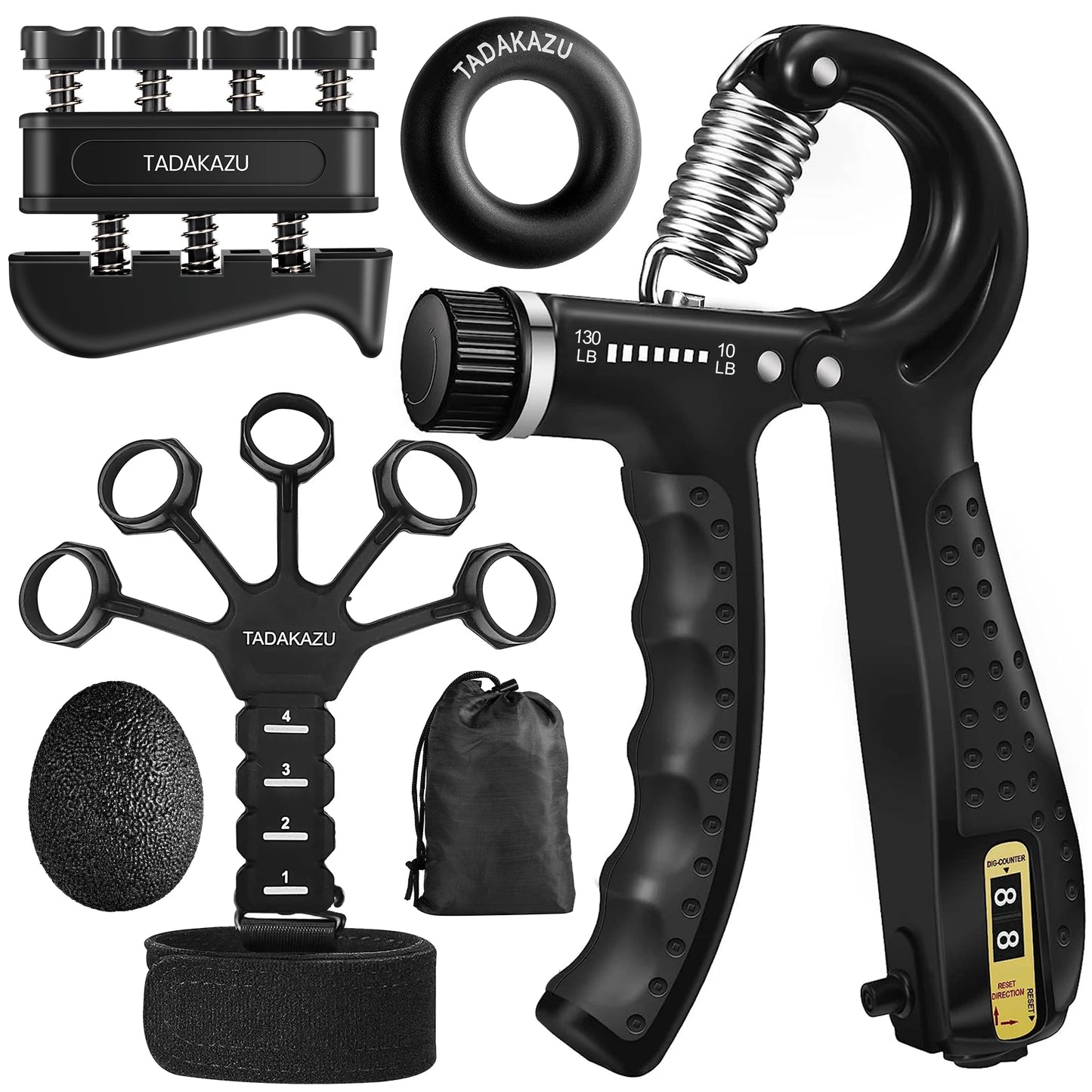 GripForce™ Hand Strength Trainer Kit – Complete Grip & Forearm Workout Set