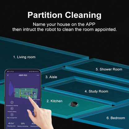 ABIR X8™ Smart Robot Vacuum – Advanced Laser Navigation Series
