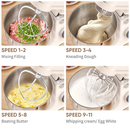BioloMix Stand Mixer | 1200W DC Motor | 11 Speeds | Digital OLED Display | Dough Hook & Whisk