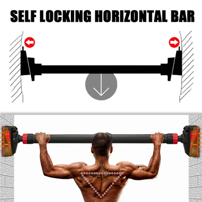 Adjustable Doorway Pull-Up Bar | 69–92 cm Fit Range | Built-In Level Gauge | 200 kg Capacity
