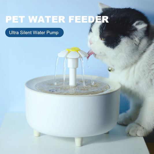 1200ml Automatic Pet Water Fountain | USB Powered | Quiet Filtered Drinking Dispenser for Cats