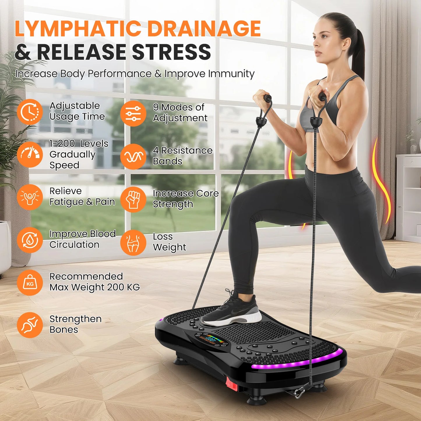VibeFit™ Whole Body Vibration Platform – Smart Home Fitness System