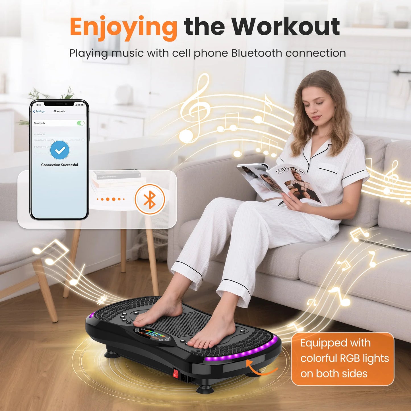 VibeFit™ Whole Body Vibration Platform – Smart Home Fitness System