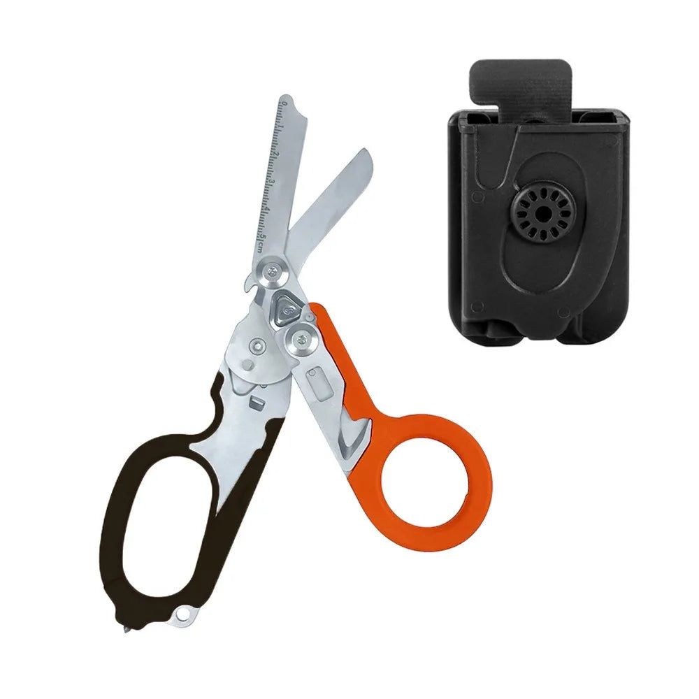 Tactical Medical Scissor Emergency Rescue Shear First Aid Kit Raptor Scissors Foldable Plier Outdoor Survival EDC Tool Gear