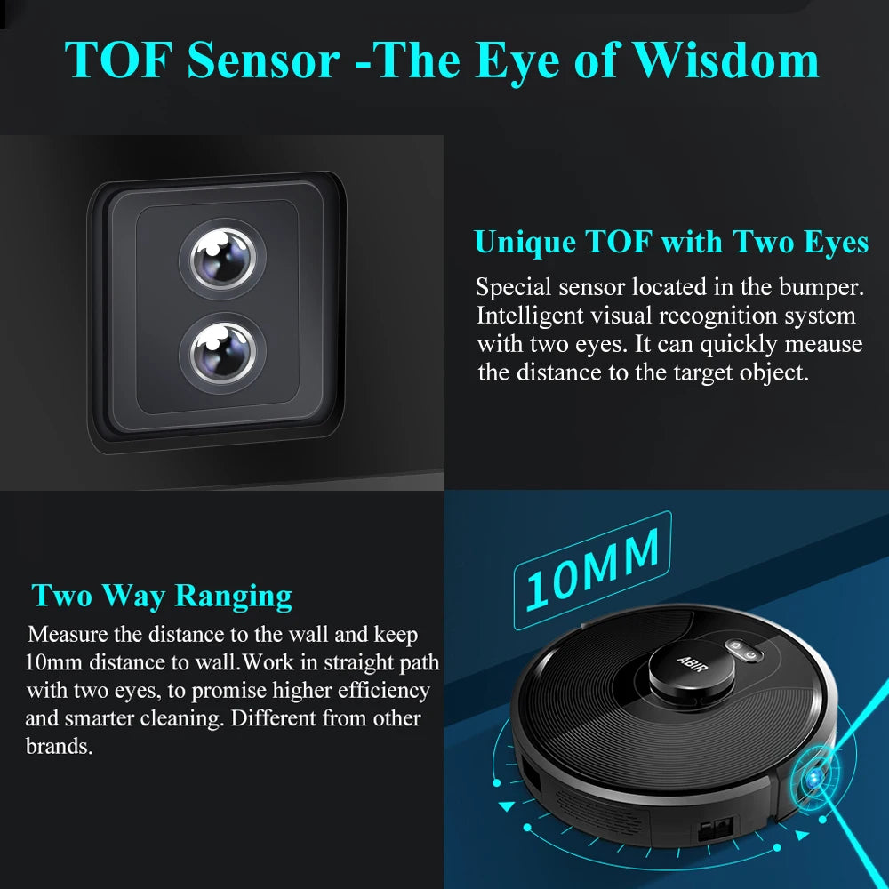 ABIR X8™ Smart Robot Vacuum – Advanced Laser Navigation Series
