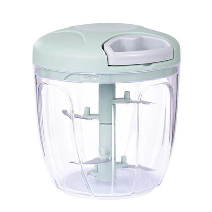 Manual Food Chopper, 500ml/900ml Hand-Pull Vegetable Cutter, Meat Mincer, Garlic Press & Onion Chopper for Everyday Kitchen Use