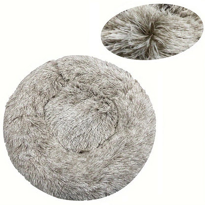 Round Plush Dog & Cat Bed – Washable Warm Pet Sofa for Small, Medium & Large Pets 🐾
