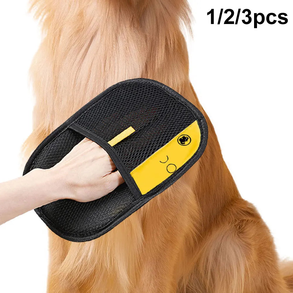 Pet Grooming Glove | Hair Remover & Deshedding Brush | For Dogs, Cats & Rabbits

Concise Product Title