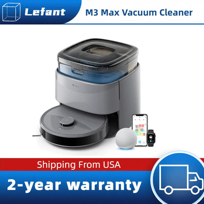 Lefant M3 Max Robot Vacuum & Mop | 20000Pa Suction | Dual Spinning Mop | Auto Mop Washing System