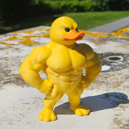 FlexDuck™ Decorative Muscle Duck Figurine – Fun & Unique Home Accent