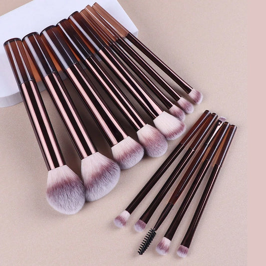 LuxeBlend™ 13-Piece Professional Makeup Brush Collection