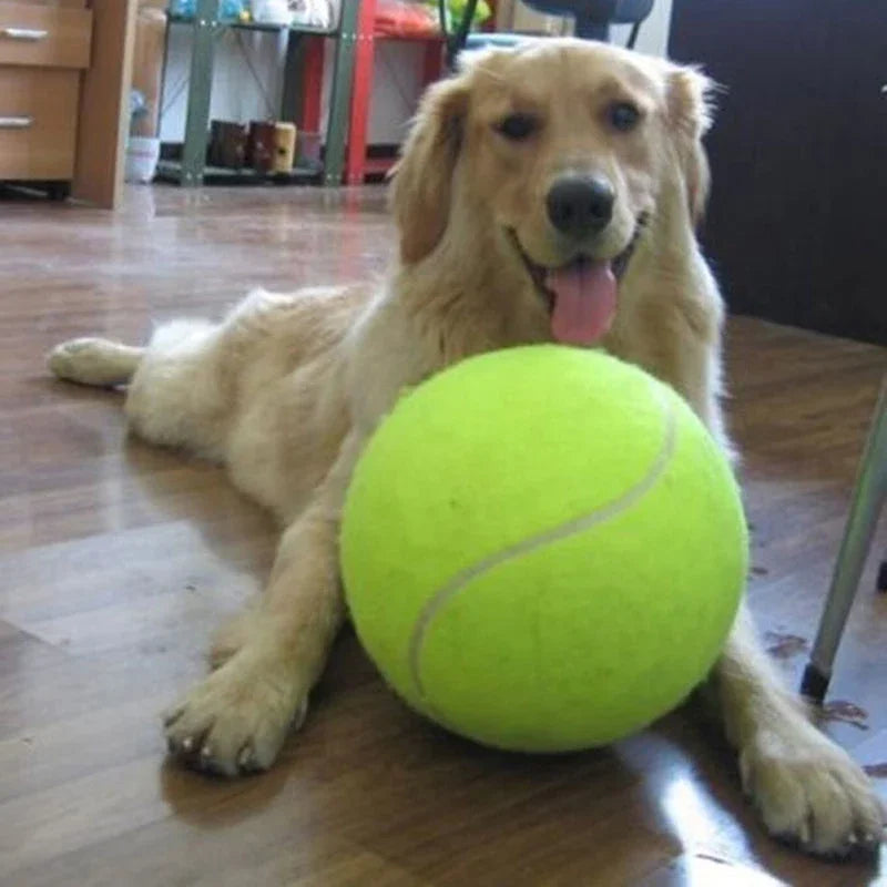 PawPlay™ Giant Tennis Ball – Interactive Outdoor Dog Toy