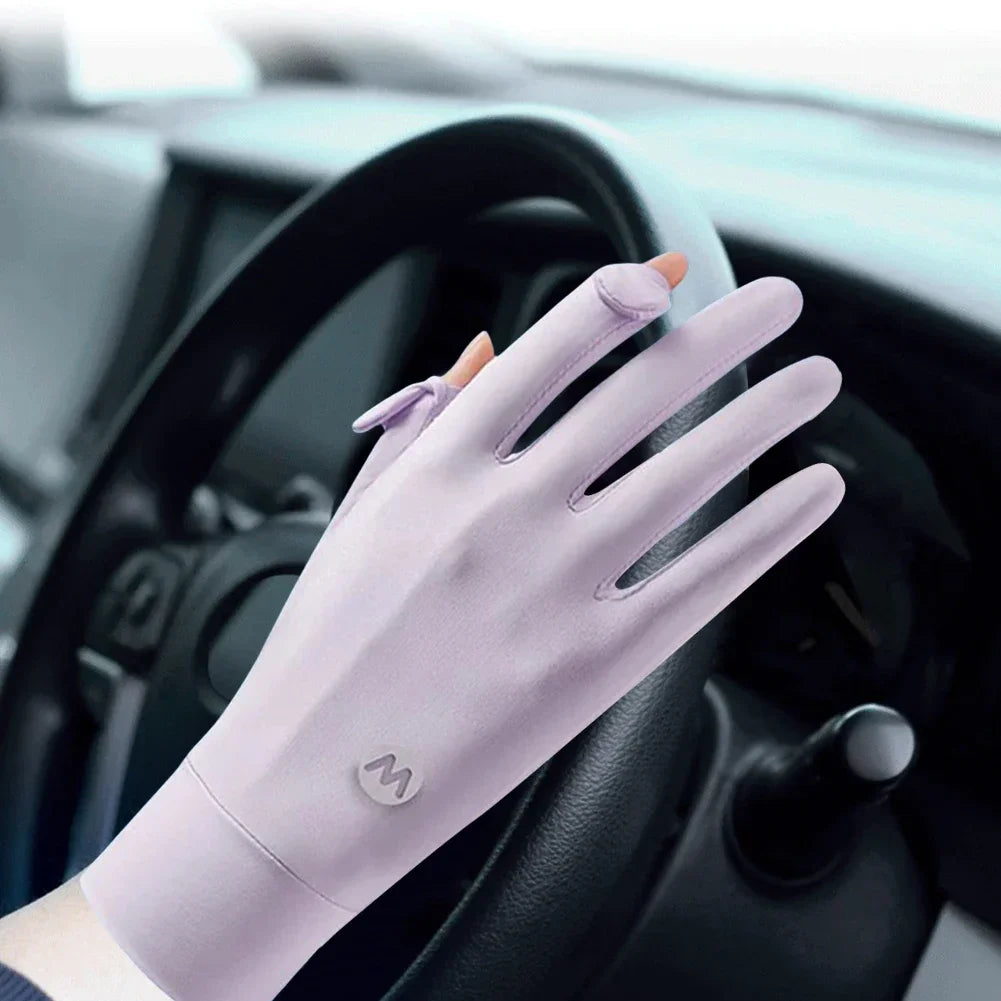SunShield™ Women’s UV Protection Gloves – Cooling Outdoor Collection