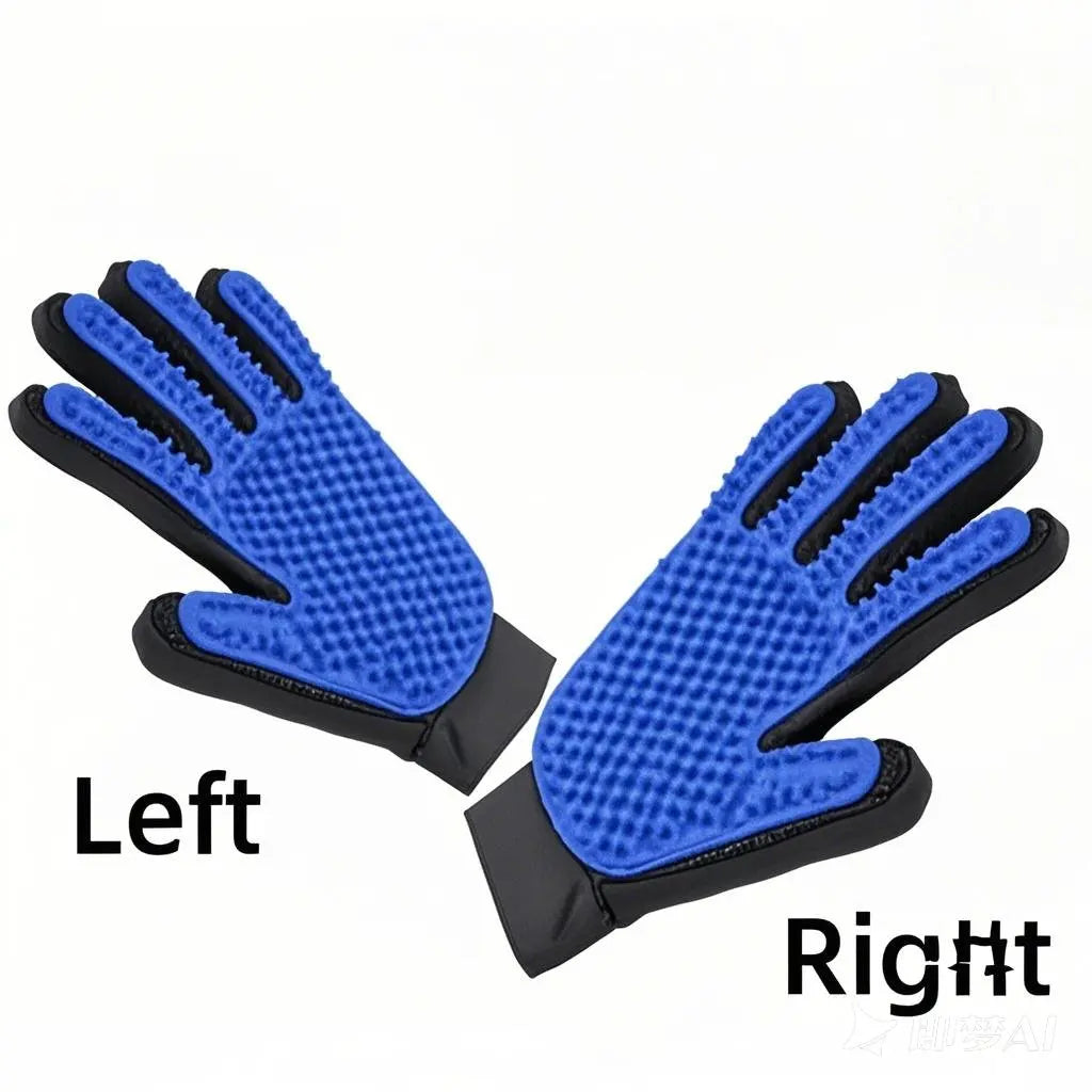 Pet Hair Removal Grooming Glove for Dogs and Cats, Deshedding Comb, Massage Brush, and Shedding Control Tool