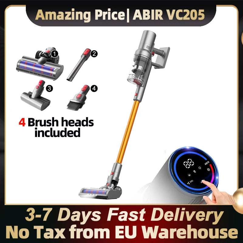 ABIR VC205 Smart Cordless Vacuum – Premium Home Cleaning Series