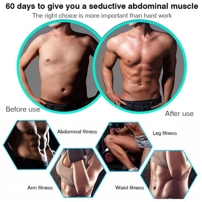 Wireless EMS Muscle Stimulator | Abs, Hip & Buttocks Trainer | Body Toning Fitness Massager