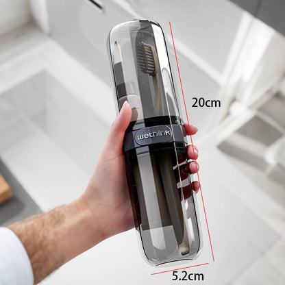 Portable Travel Toothbrush & Toothpaste Case | Hygienic Storage Box for Camping and Daily Use