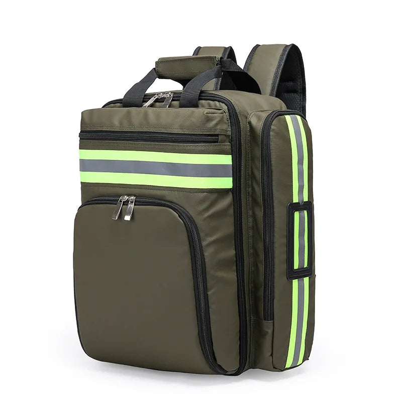 Disaster Relief Backpack Emergency First Aid Kit Bag, Large Capacity Survival Backpack with Classified Storage Organizer for Medical Supplies, Outdoor Rescue, Travel and Emergency Preparedness