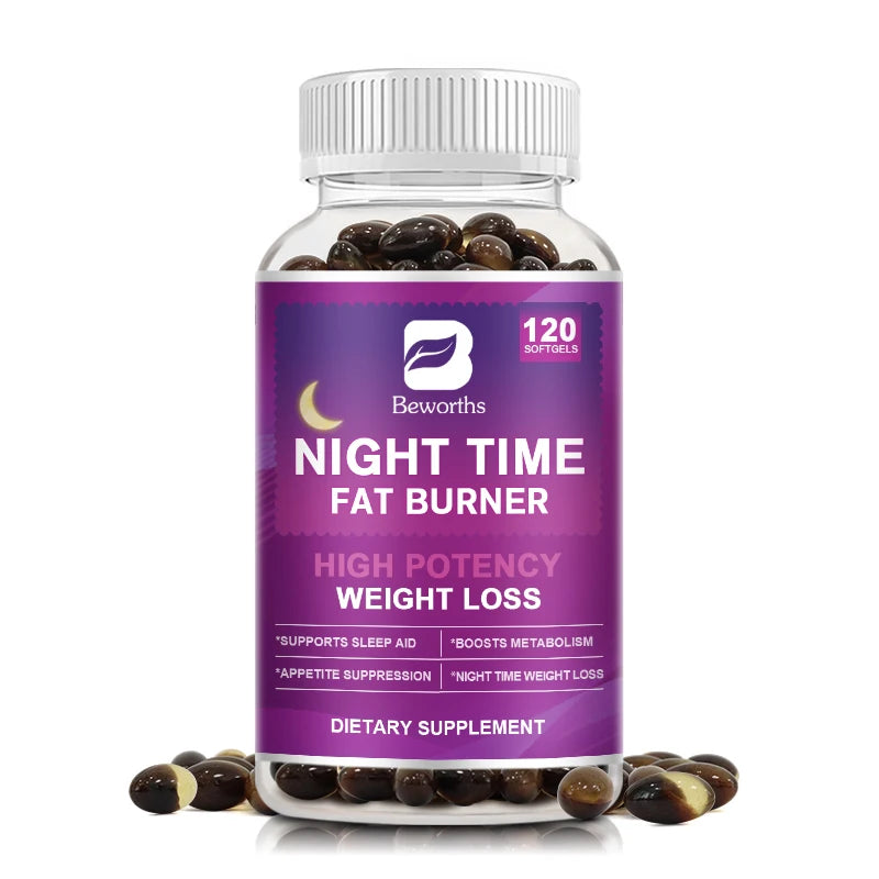 BEWORTHS Nighttime Wellness Capsules | 120 Count | Weight Management Support Formula
