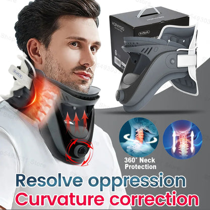 Adjustable Cervical Neck Traction Device | Neck Stretcher for Support & Gentle Stretching | Home Use