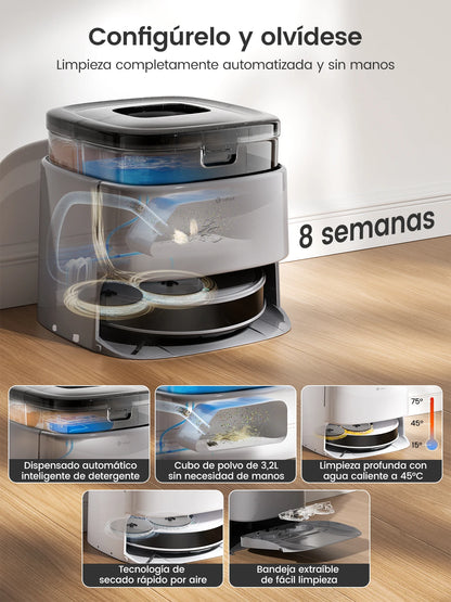 Lefant M3 Max Robot Vacuum & Mop | 20000Pa Suction | Dual Spinning Mop | Auto Mop Washing System