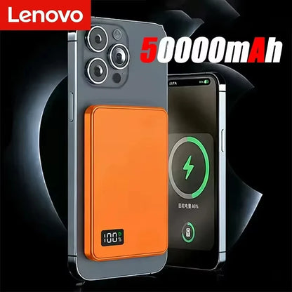 Lenovo MagCharge™ Magnetic Power Bank – Fast Wireless Charging on the Go