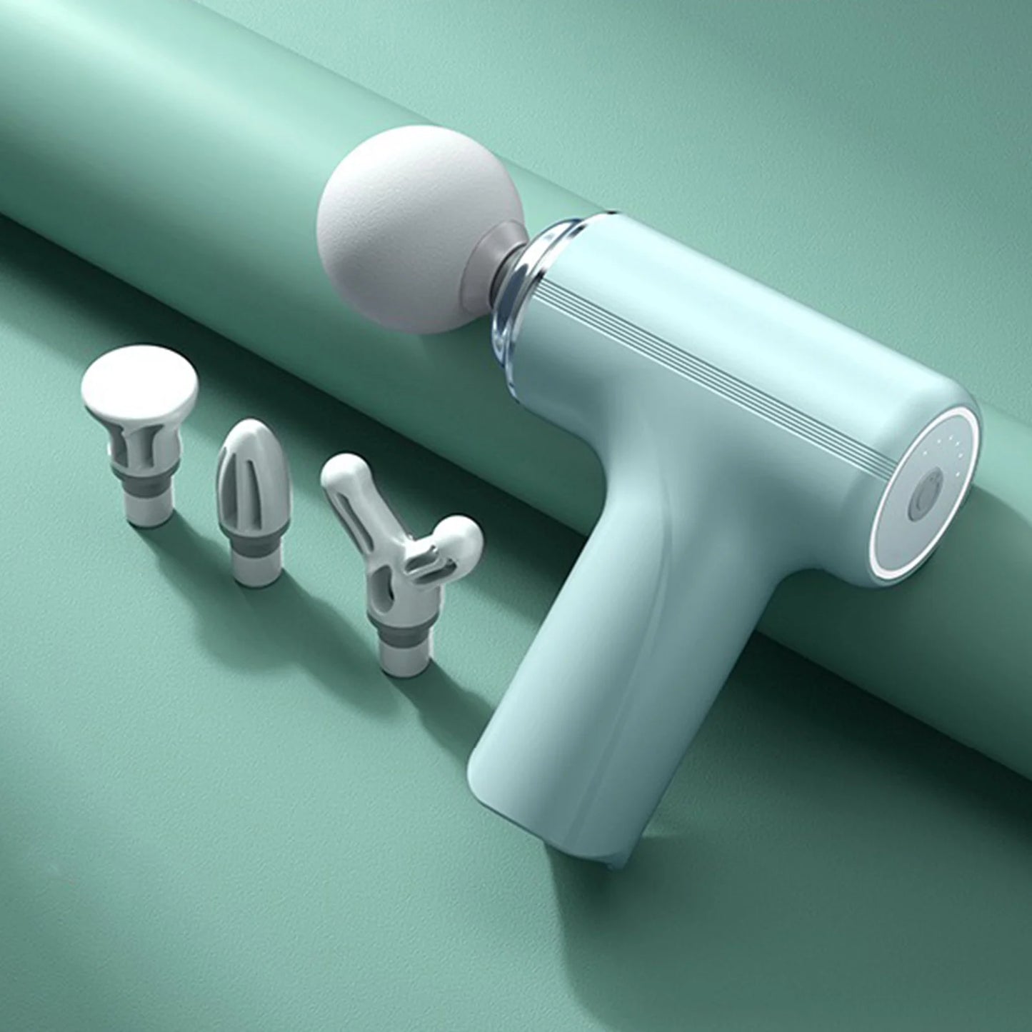 Portable Percussion Massage Gun | 6 Speed Levels | 4 Interchangeable Massage Heads | Deep Tissue Muscle Massager