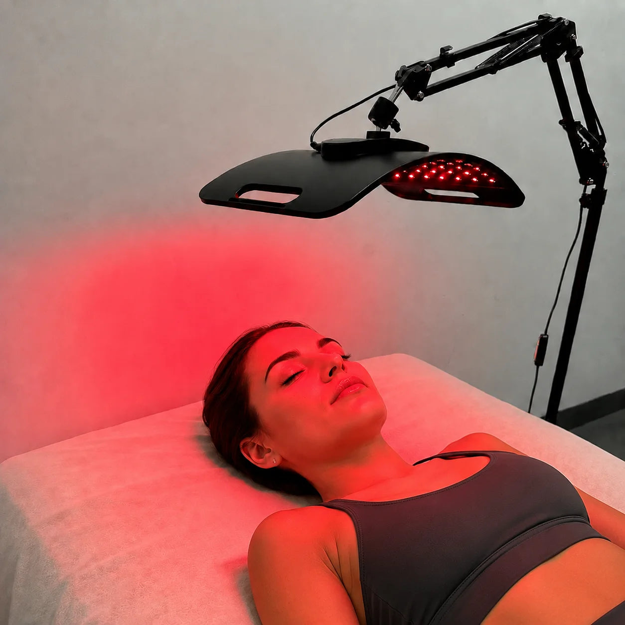 Red Light Therapy Lamp | 660nm & 850nm Near Infrared Panel | Adjustable Stand & Timer | Home Use Device