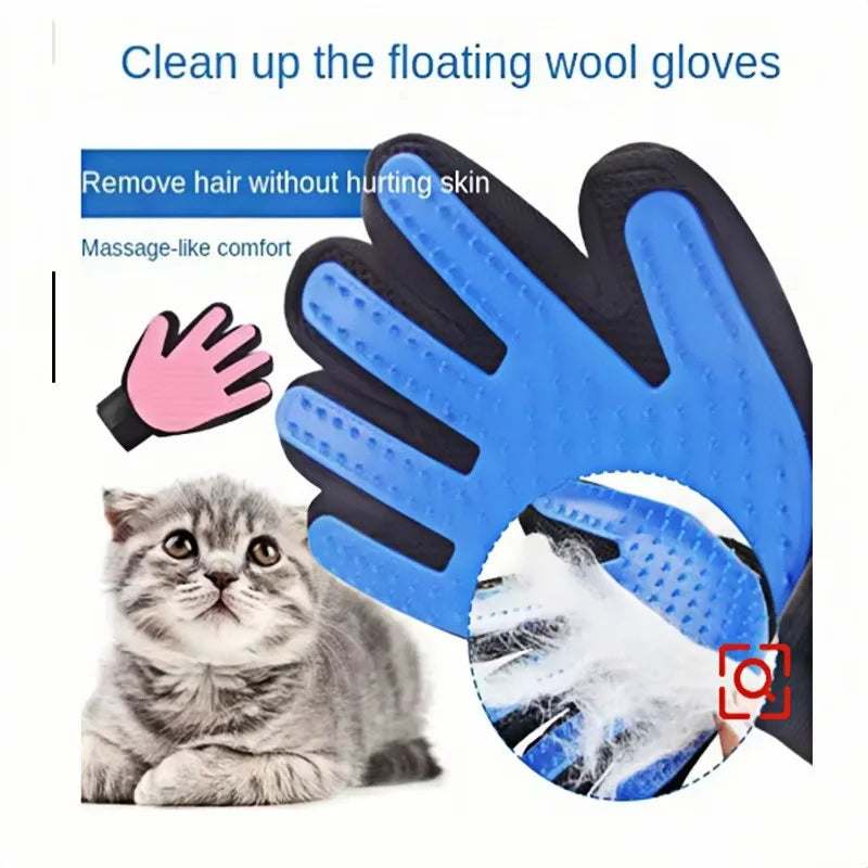 Pet Hair Removal Grooming Glove for Dogs and Cats, Deshedding Comb, Massage Brush, and Shedding Control Tool