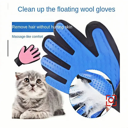 Pet Hair Removal Grooming Glove for Dogs and Cats, Deshedding Comb, Massage Brush, and Shedding Control Tool