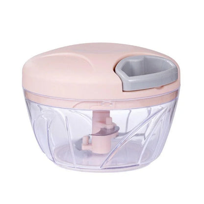 Manual Food Chopper, 500ml/900ml Hand-Pull Vegetable Cutter, Meat Mincer, Garlic Press & Onion Chopper for Everyday Kitchen Use