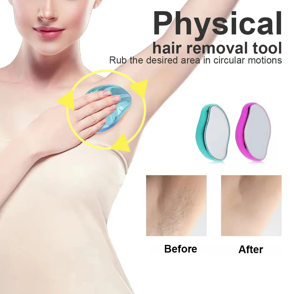 SilkGlow™ Crystal Hair Eraser – Reusable Body Care Tool