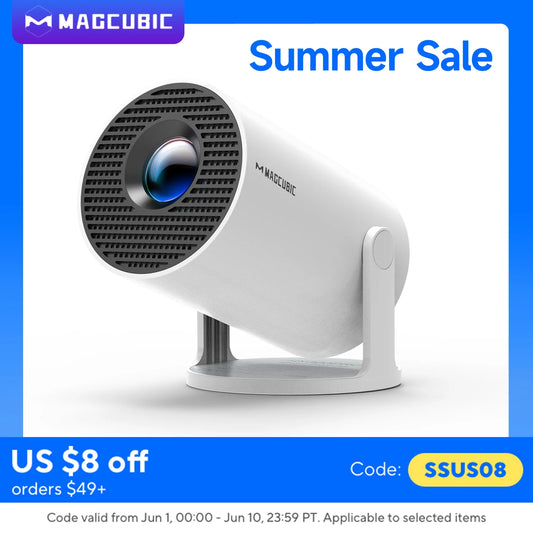 Magcubic HY300 Pro Portable Smart Projector | Native 720P HD | Android 14 | Bluetooth 5.4 | Home & Outdoor Entertainment