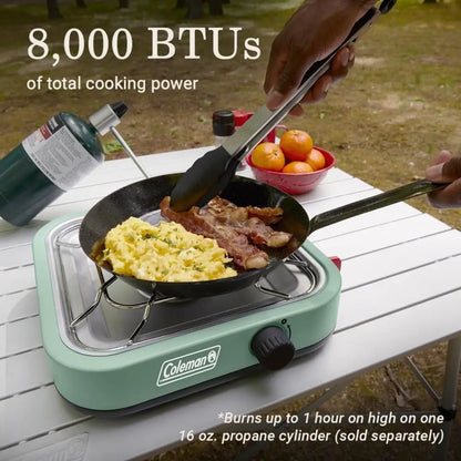 Portable 1-Burner Camping Stove | 8000 BTU Power | Matchless Ignition | Compact Outdoor Cooktop