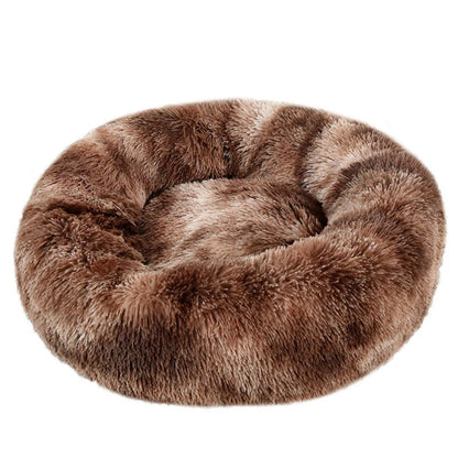 Round Plush Dog & Cat Bed – Washable Warm Pet Sofa for Small, Medium & Large Pets 🐾