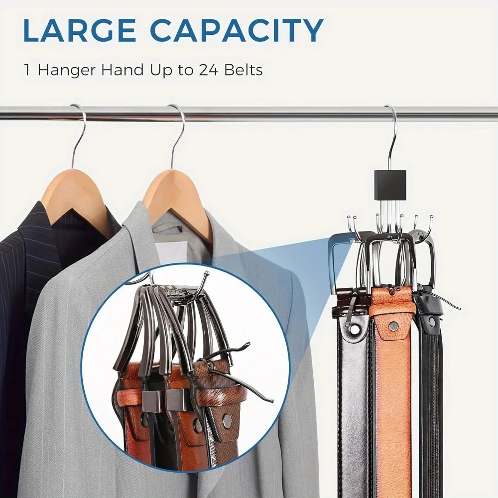 ClosetMaster™ 360° Rotating Belt & Accessory Organizer