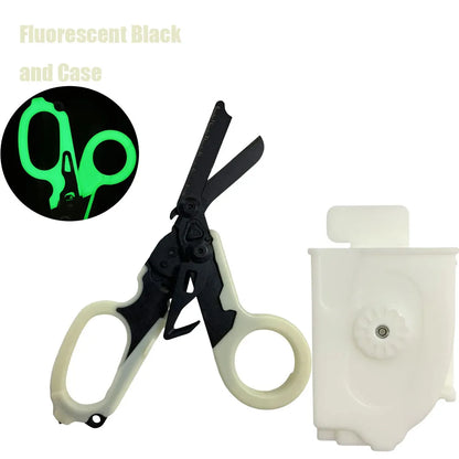Tactical Medical Scissor Emergency Rescue Shear First Aid Kit Raptor Scissors Foldable Plier Outdoor Survival EDC Tool Gear