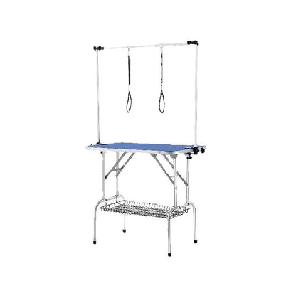 SucceBuy™ Professional Pet Grooming Station – Foldable Table with Dual Grooming Arms