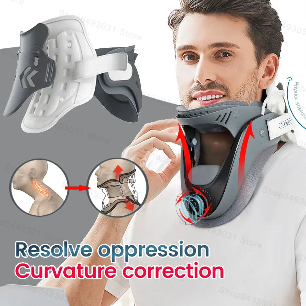 Adjustable Cervical Neck Traction Device | Neck Stretcher for Support & Gentle Stretching | Home Use