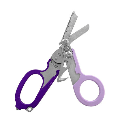 Tactical Medical Scissor Emergency Rescue Shear First Aid Kit Raptor Scissors Foldable Plier Outdoor Survival EDC Tool Gear