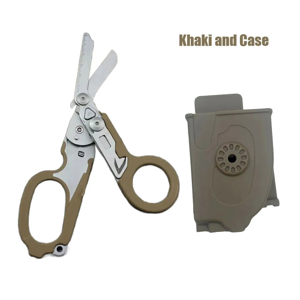 Tactical Medical Scissor Emergency Rescue Shear First Aid Kit Raptor Scissors Foldable Plier Outdoor Survival EDC Tool Gear